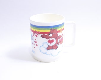 Care Bear collectible mugs, Retro Care Bears, Mug Message, Inspirational cup, Coffee drinkware, Gift for friends, Ceramic mug, ~ WH-015 495