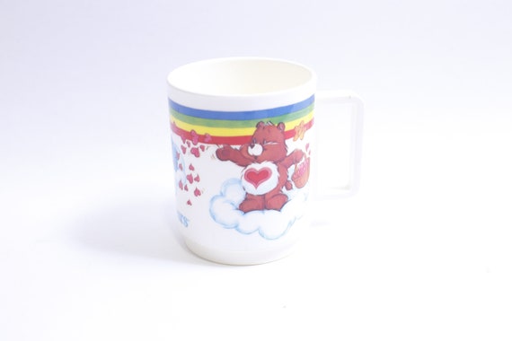 Care Bear collectible mugs, Retro Care Bears, Mug Message, Inspirational cup, Coffee drinkware, Gift for friends, Ceramic mug, ~ WH-015 495