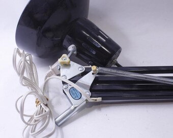 Black Articulating Desk Lamp, Metal Lamp, Adjustable, MCM, Industrial Design, Lighting, Home, Office, ~ 241003-DIAF 360