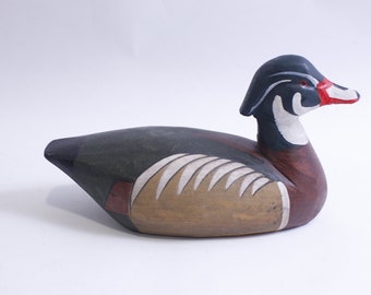 Vintage Duck Decoy, Wooden, Figure, Painted, Mallard, Bird, Indoor, Outdoor, Home Decor, Nature, Education, Collectible, ~ WH-012 202