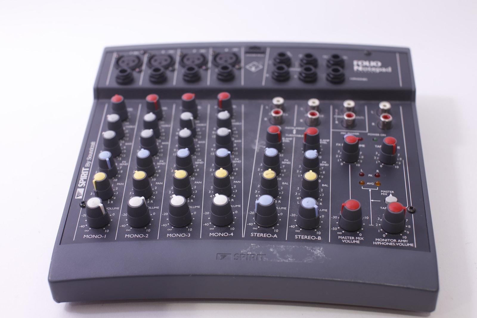 Soundcraft, Spirit, Folio Notepad, Audio Mixer, RW5353, England
