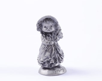 フィギュア（Hallmarkのfine pewter） Vintage Hallmark Little Gallery Fine Pewter Figurine - “sunshine
