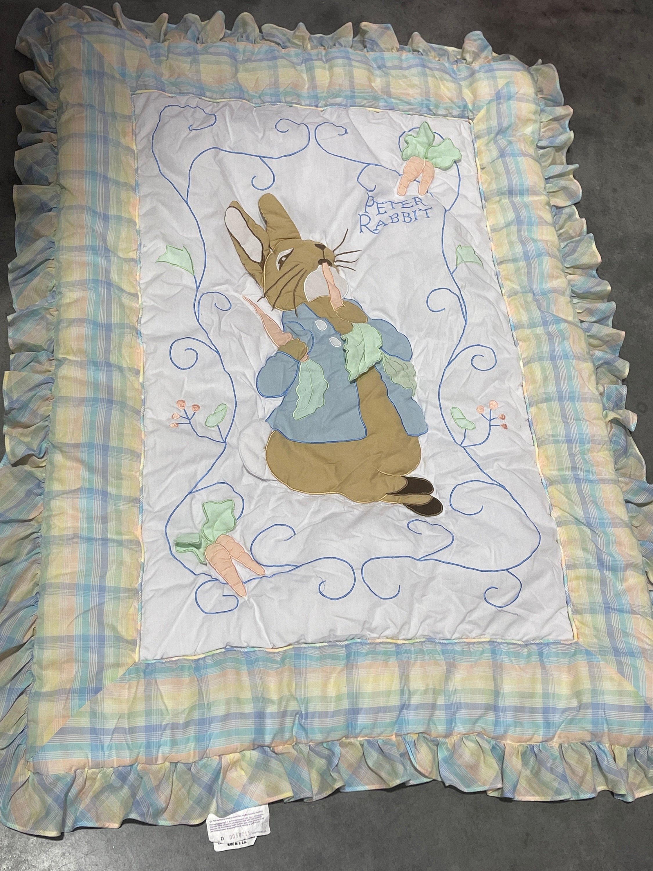 Peter Rabbit, Baby Blanket, Beatrix Potter, Illustration, Crib