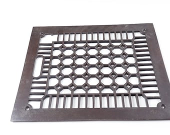 Vintage Antique Home Rejilla decorativa de hierro fundido Grille Brown Photo Prop Home Interior Decor Design Collection, Victorian ~ 20-01-111
