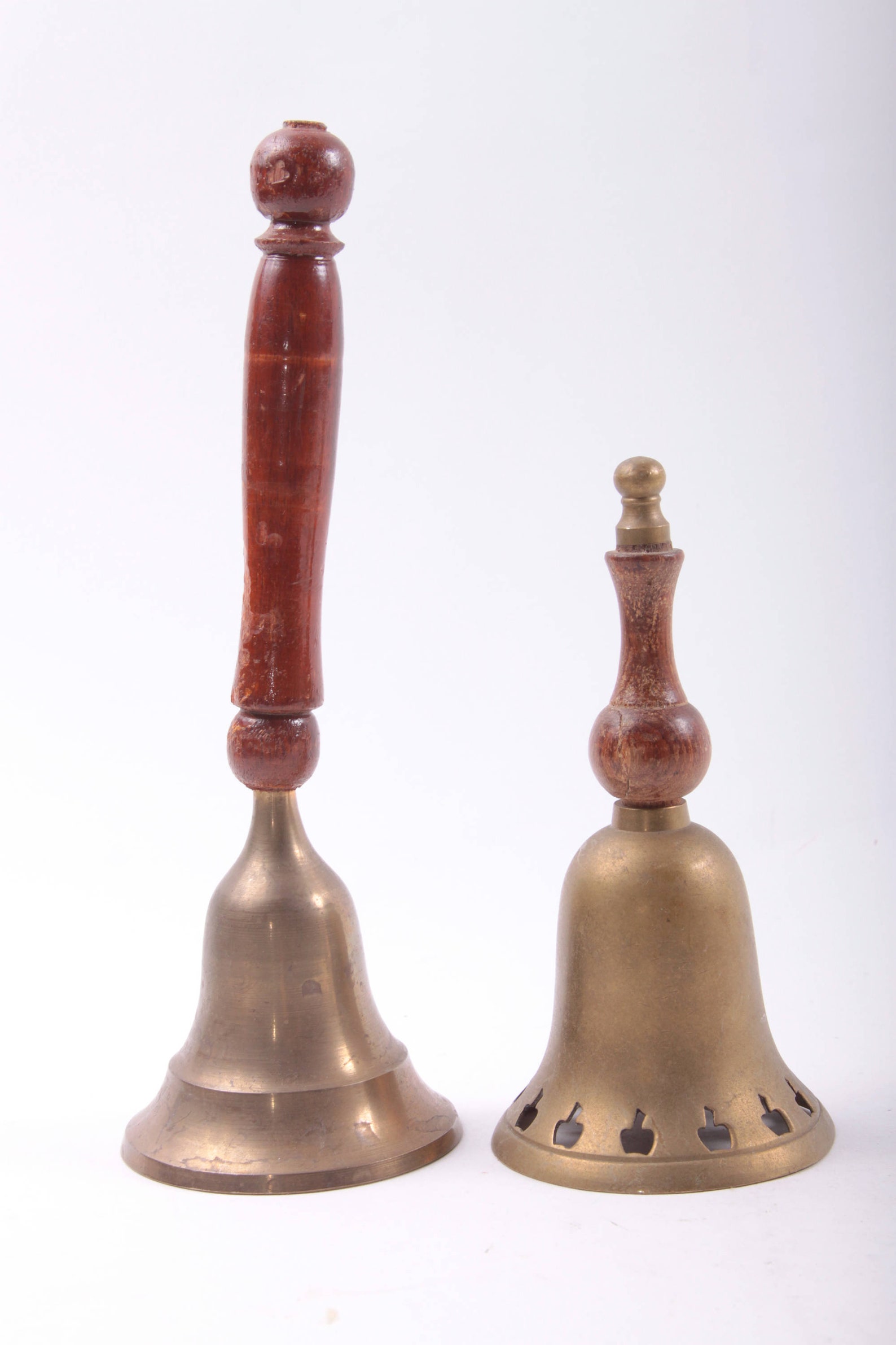 Set of Two Bells Service Bell School Bell Apples Copper Wood Etsy