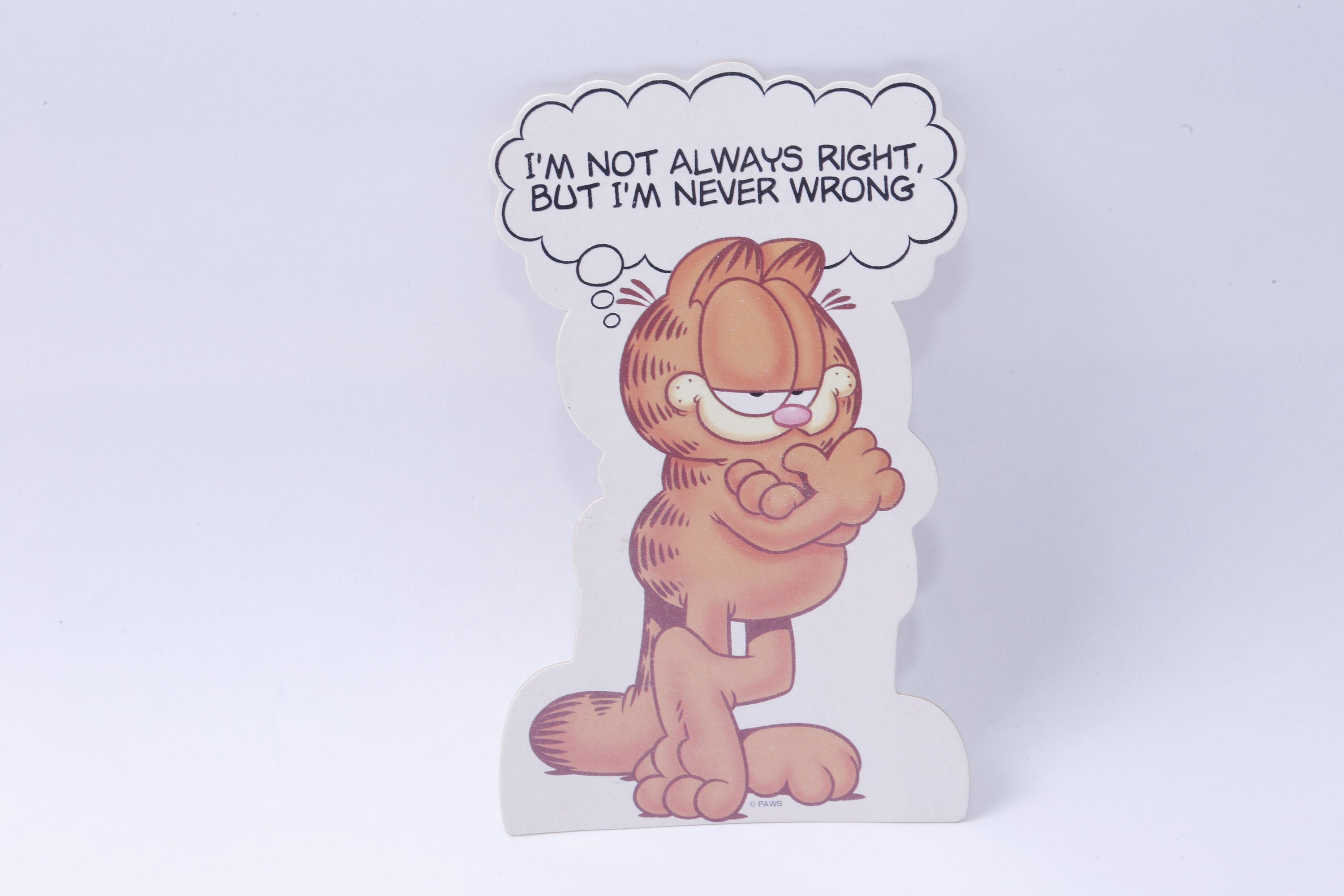 Funny, Garfield, Laminated Cutout, Figure, Easel Stand