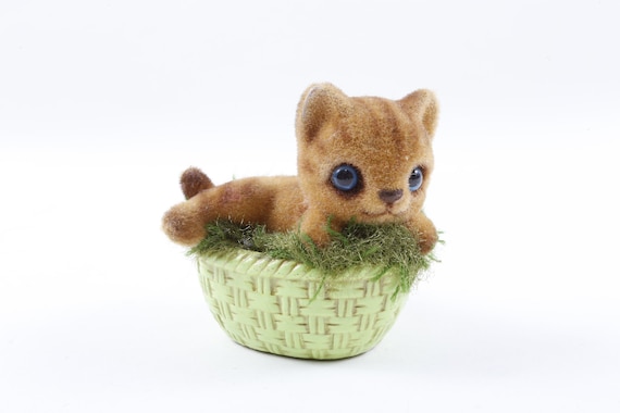 かわいい子猫のソフトフィギュア リトルグリーンバスケット ヨーゼフ 