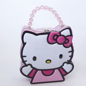Uxeqtop Insulated Kids Lunch Bag - Cat Pattern With Purple Stars Design - View #4