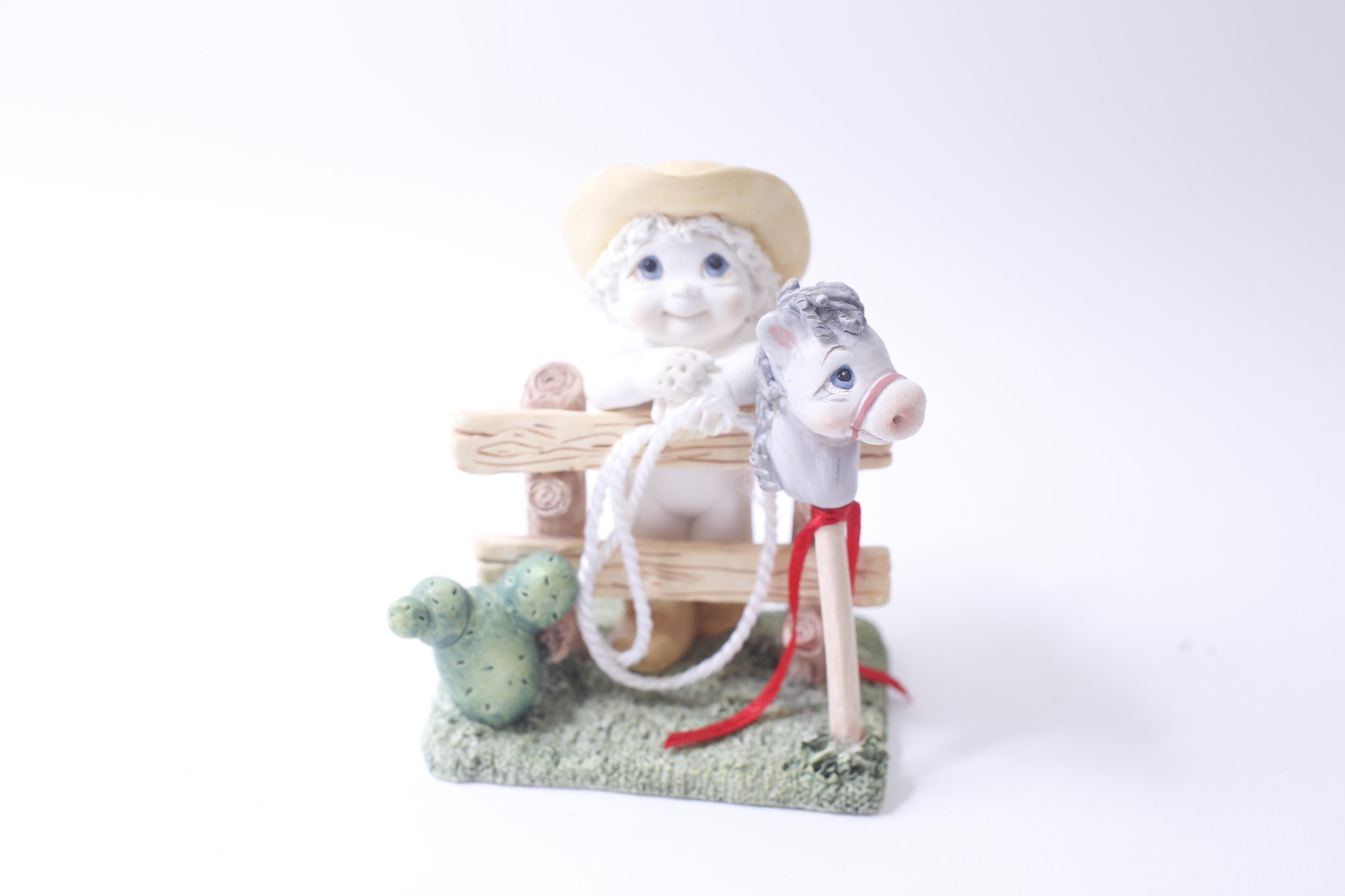 Dreamsicles, Saddle Up, Cowboy Cherub Angel, Figurine, Kristin Haynes, 1999, Western, Home Decor, ~ 241230-WH 04