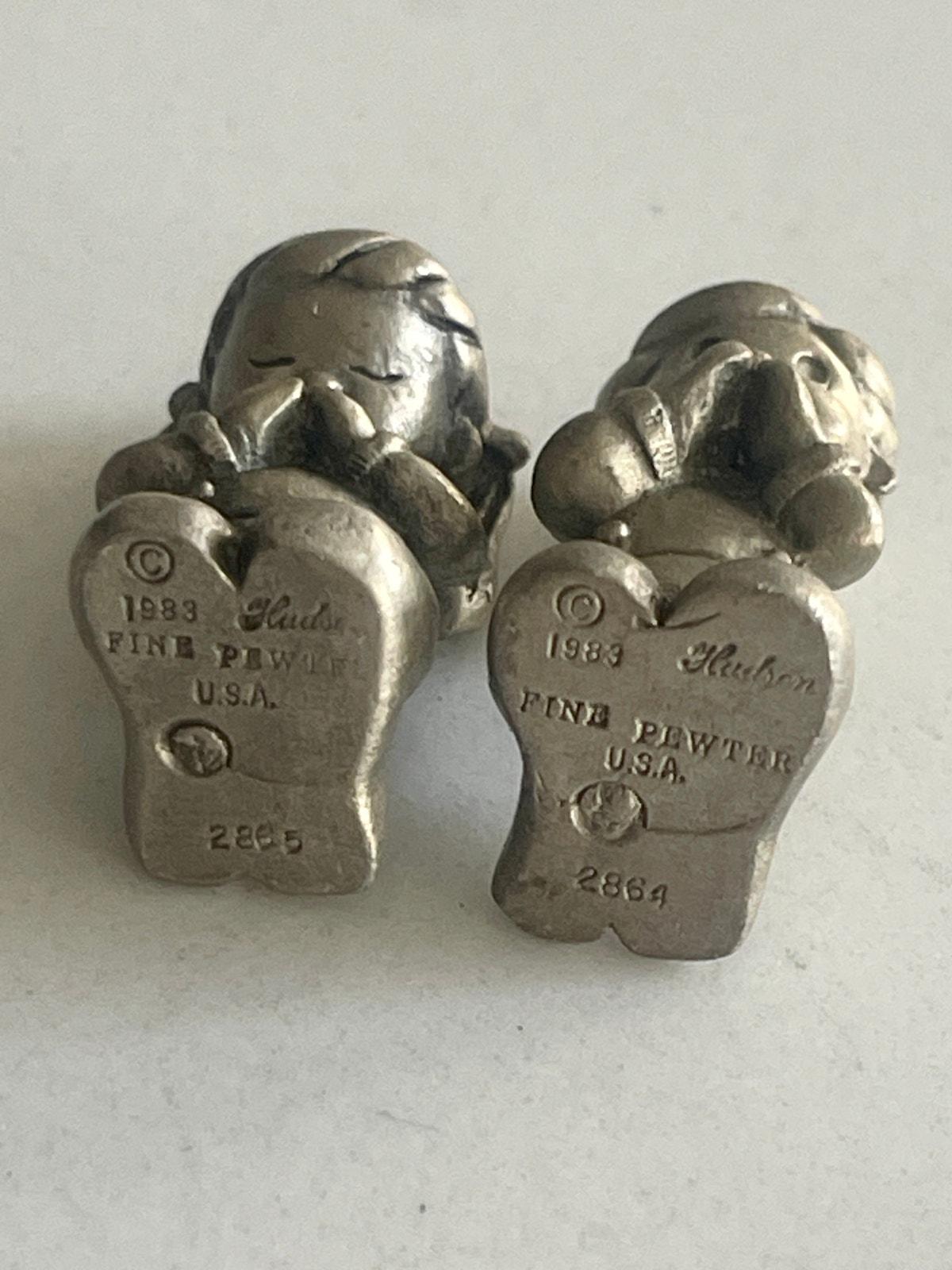 1983, Children Praying, Hudson, Pewter, Statues, 2864, 2865