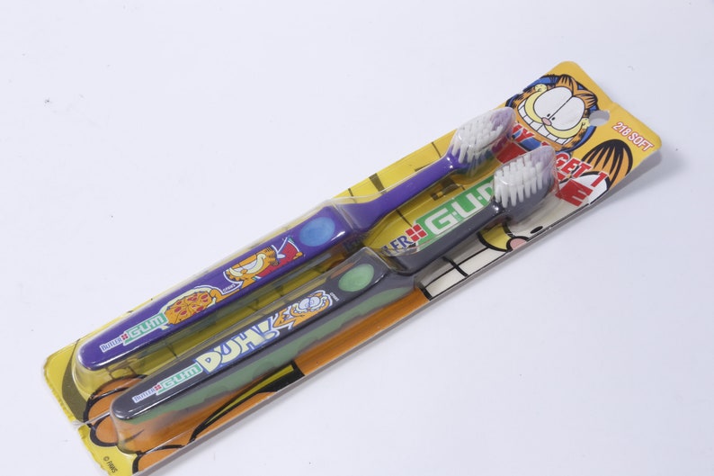 Garfield, Cat, Butler Gum, Unused Toothbrush, Cartoon Characters