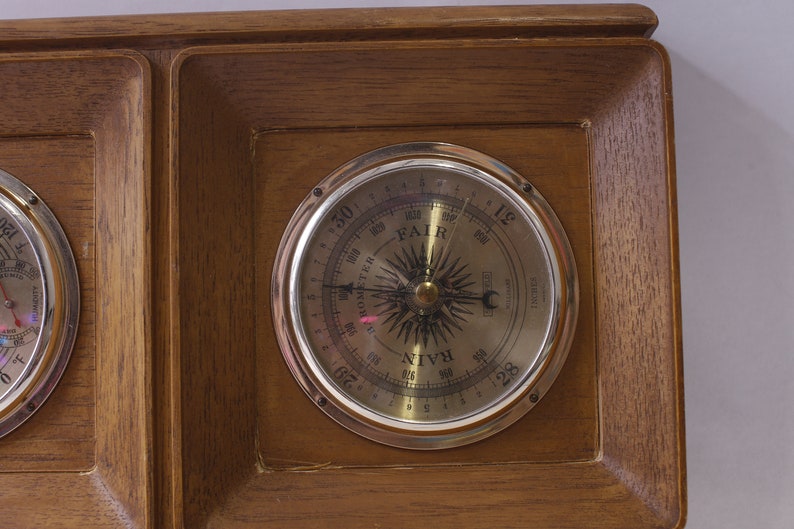 Springfield Weather Instruments Springfield, Weather Station, Thermometer, Barometer, Humidity, Made in ...