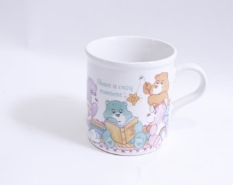 Share A Cozy Moment, Carebear Design, Mug Message, Inspirational cup, Coffee drinkware, Gift for friends, Ceramic mug, Gift,~ WH-015 494