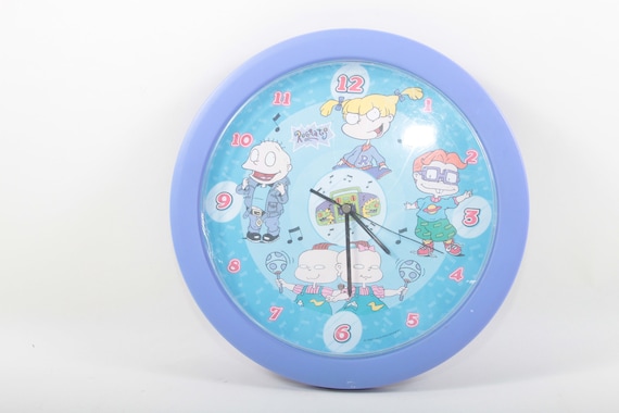 ラグラッツ 壁掛け時計 ラグ ラッツ 保育園 1990年代 90年代 パープル  