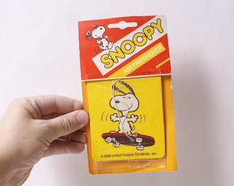 Vintage Snoopy Air Freshener Collectible Peanuts Car Accessory  ~ 260302-WH 1017