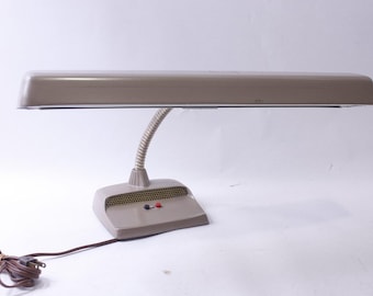 Marks Deluxe Piano Lamp, Gooseneck, MCM, Industrial, Desk Lamp, Adjustable, 19 inches wide, Vintage, ~ 240824-GS H-2