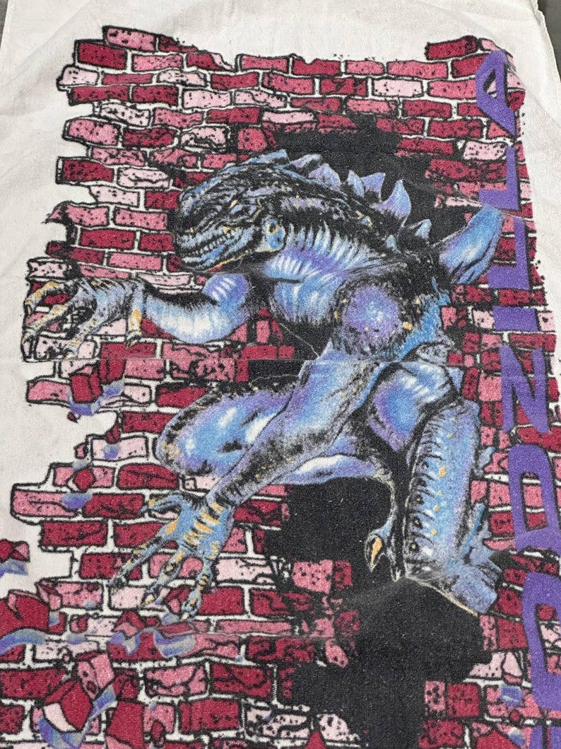 1998, Toho, Godzilla, Bath Towel, 52x27", Pool Towel, Souvenir, Beach, Vacation Essentials, ~ 251228-WH 69 image 2