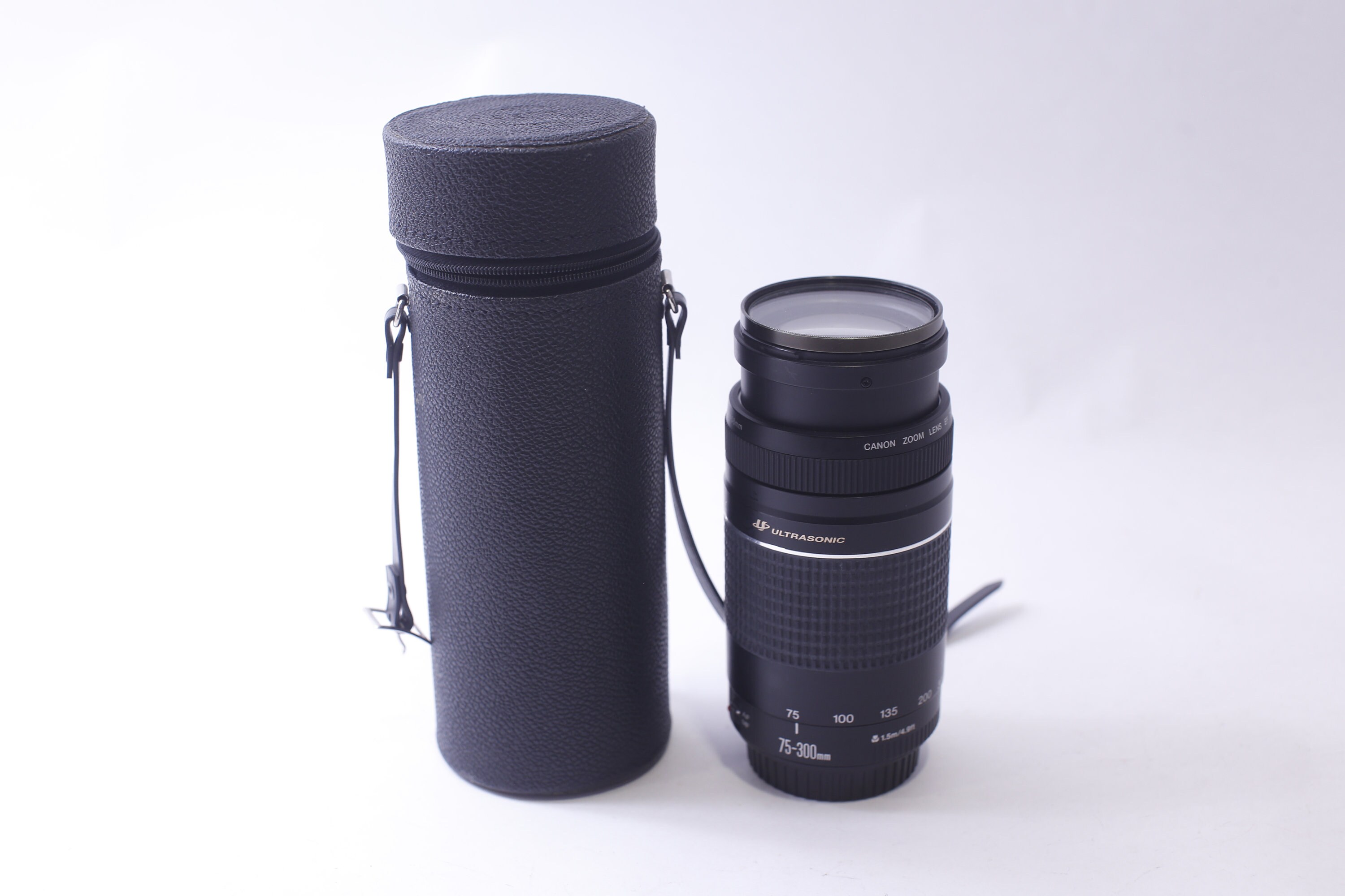 Canon Ultrasonic 75-300 Mm Lens, With Black Pouch, Photography 