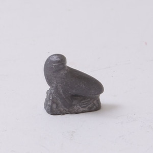 Seal, Animal, Pewter, Tiny, Figurine, 1&quot;, Miniature, Statuette, Home, Interior, Decor, Vintage, ~ 1062