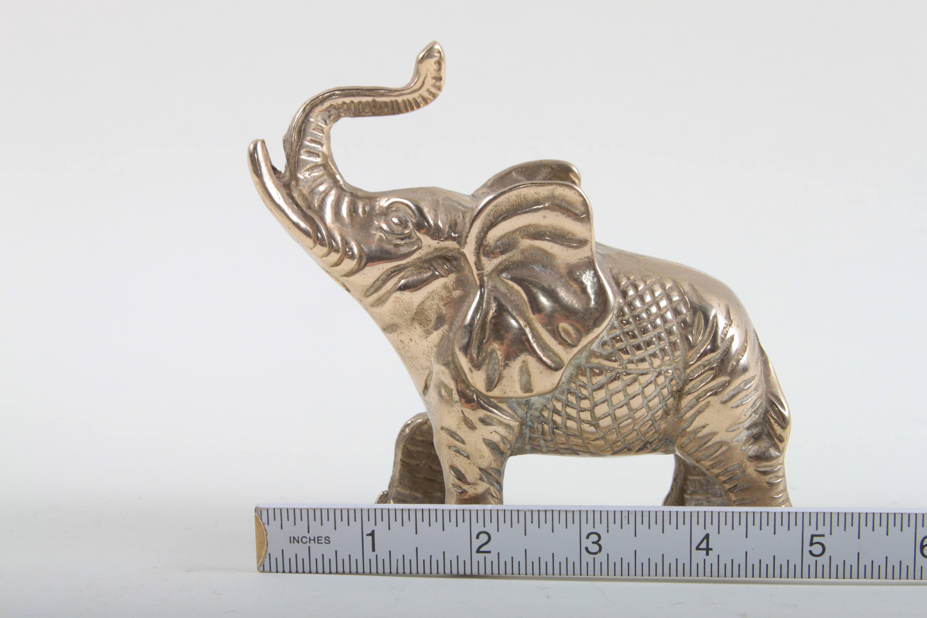 Good Luck Elephant Trunk up Brass Vintage Home Decor Figurine Etsy UK