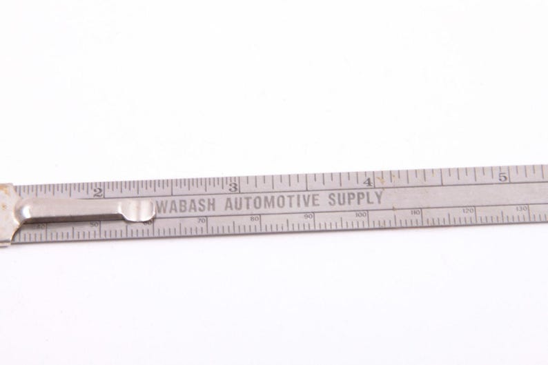 Washburn Automotive Supply Scale Ruler Vintage Depth Gage Ruler Slider ...