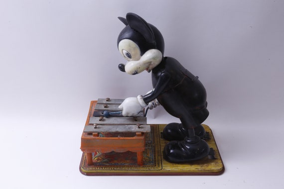 Disney, Mickey Mouse, Playing, Xylophone, RARE, Figurine, 11