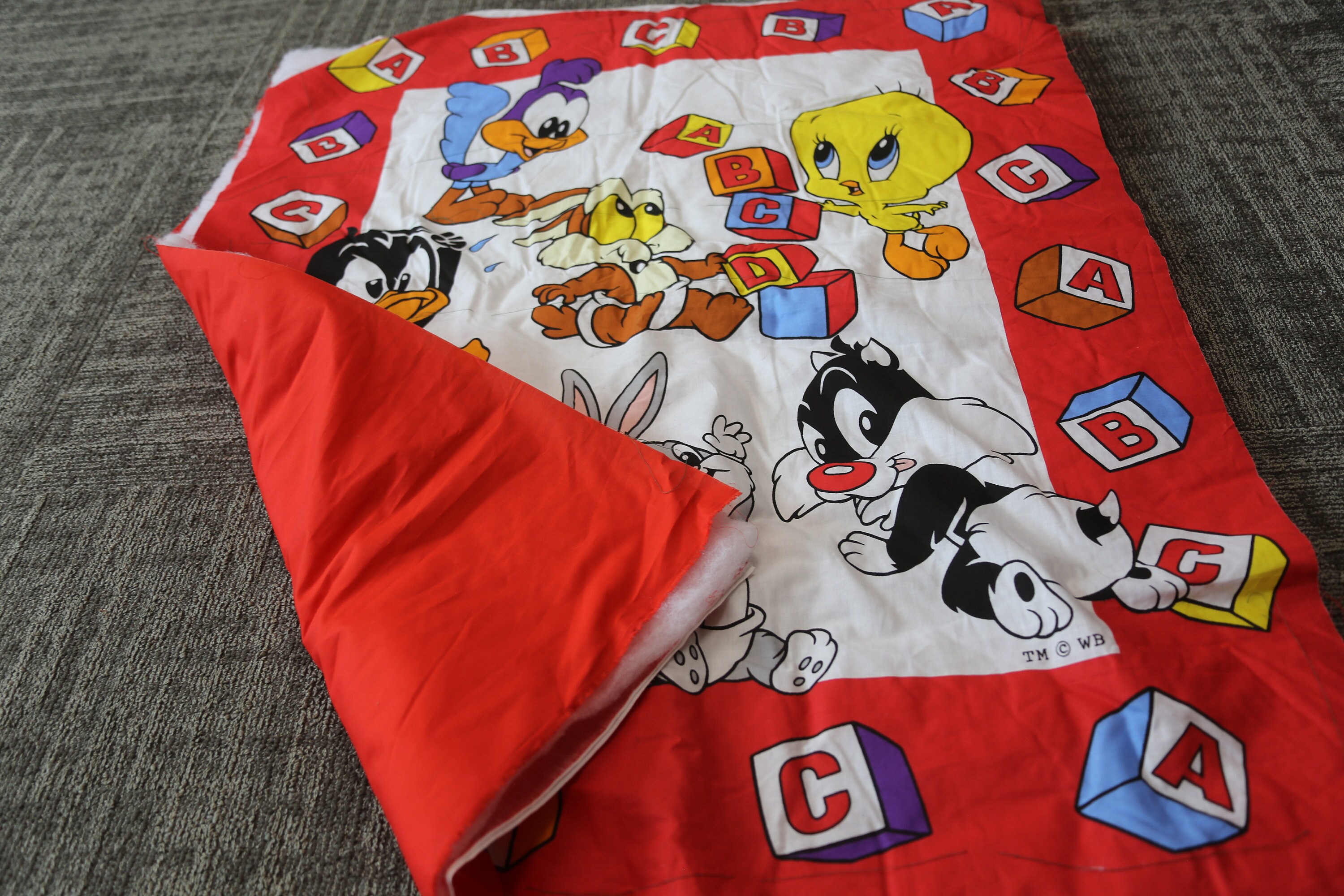 Unfinished Looney Tunes Cartoon Character Pillow Cover Etsy