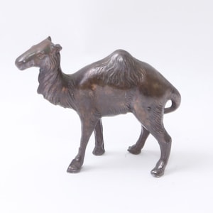 Camel, Dromedary, Figurine, Brass, Metal, Miniature, 2.5&quot;, Statuette, Home, Interior, Decor, Vintage, ~221031-EB 581