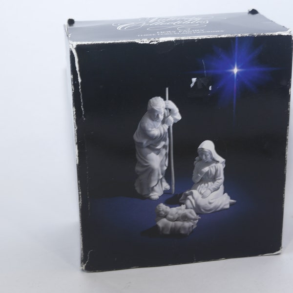 Avon, Holy Family, Nativity Collectibles, Three-piece, Porcelain Figure, Tabletop, Christmas, Holidays, Vintage, ~ 230209-DIR 1042