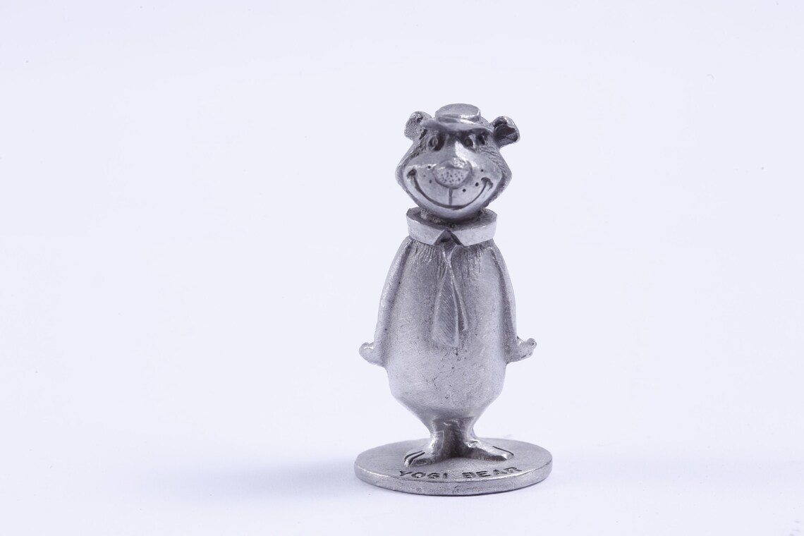 Yogi Bear Signed Pewter Figurine Spoontiques 90023 Etsy