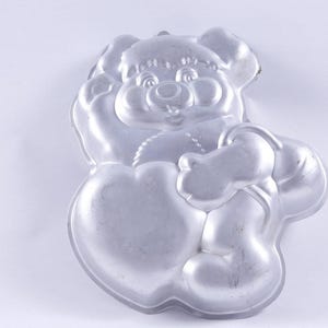 POppLes With Heart, Forma na ciasto na imprezę, Forma do pieczenia, 1985, Wilton Ent, Forma do ciasta CAKE PAN, Zwierzę, Kreskówka, Gotowanie, Święta ~ 1049