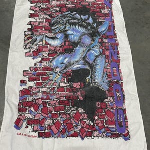 1998, Toho, Godzilla, Bath Towel, 52x27", Pool Towel, Souvenir, Beach, Vacation Essentials, ~ 251228-WH 69 image 1
