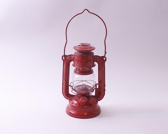 Sun Brand, Kerosene Lantern, Portable, Red, Oil Lamp, Lighting, Decor, ~ 250622-WH 363