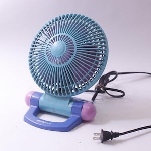 1990s Era, Turquoise, Small, Holmes Air, Personal Fan, Table Fan ...