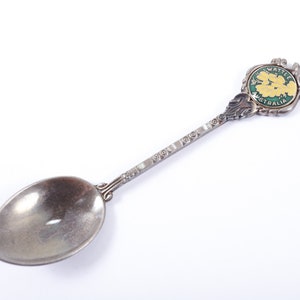 Wattle Australië Reizen Lepel Theelepel Souvenir Patronen Keuken Design Decor Home Vintage, Nostalgie ~ 20-17-579