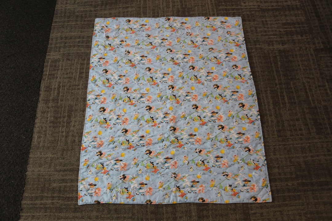 Project Linus, Blue Baby Blanket, 41 X 50, Little Funny Children
