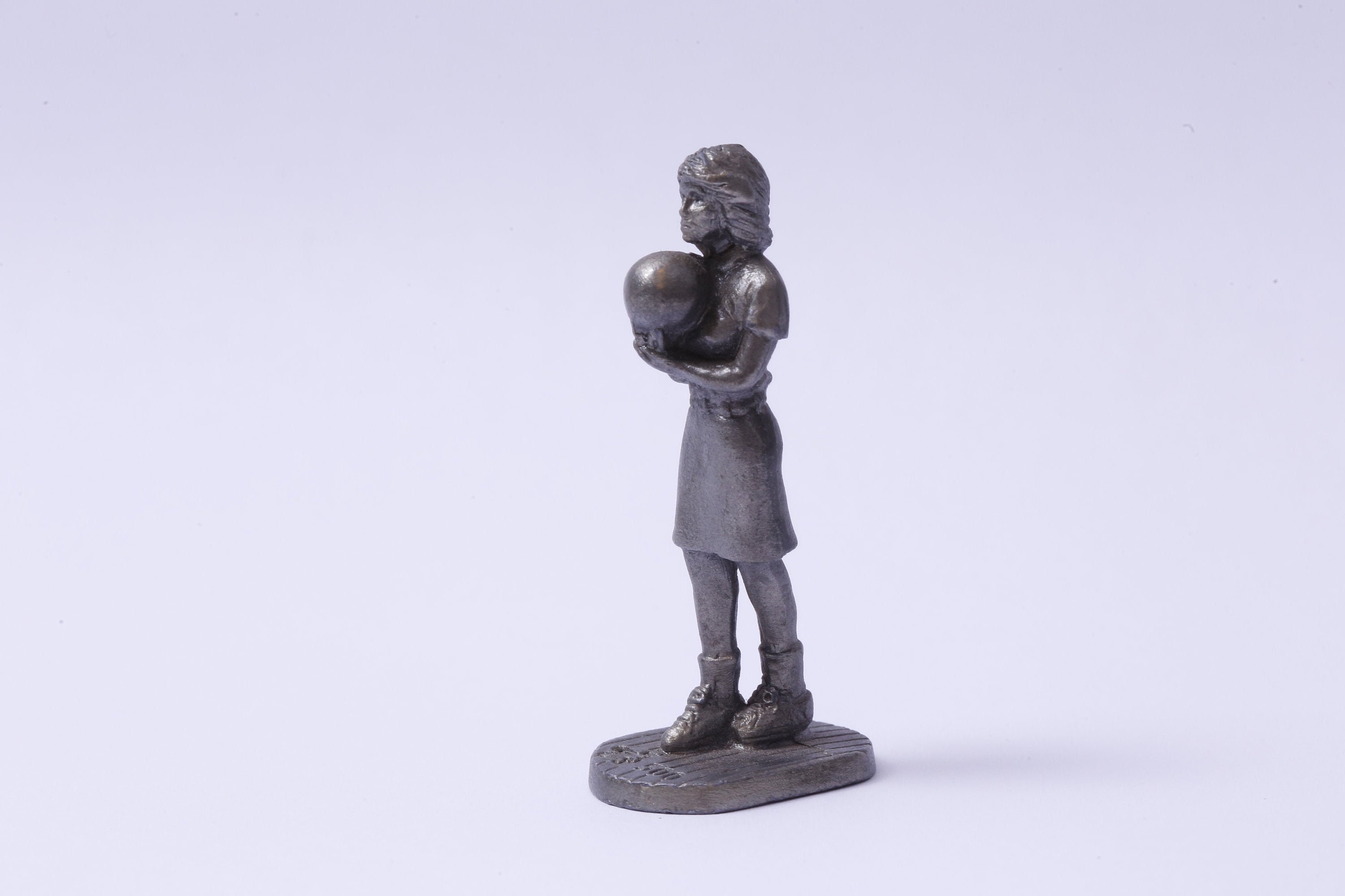 Interior Pewter Decor Ball Sports Girl playing Bowling Photo Prop ~ 20-01-290 Vintage Little Statuette Collection Figurine Interior Pewter Decor Ball Sports Girl playing Bowling Photo Prop ~ 20-01-290 Vintage Little Statuette Collection Figurine