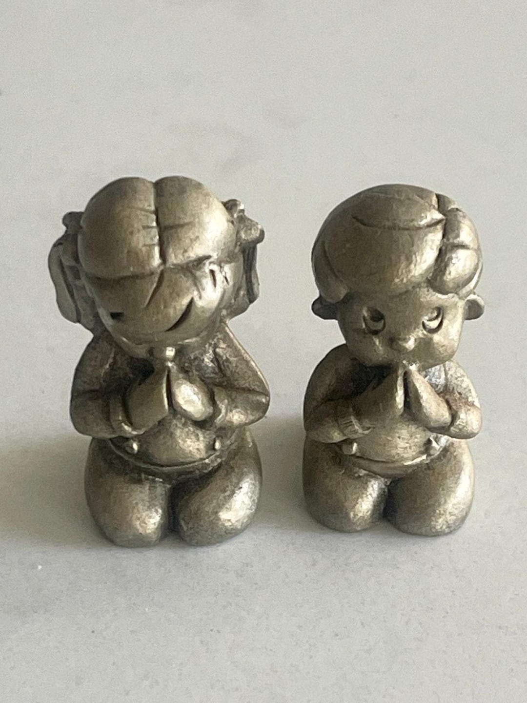 1983, Children Praying, Hudson, Pewter, Statues, 2864, 2865