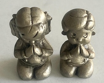 1983, Children Praying, Hudson, Pewter, Statues, 2864, 2865