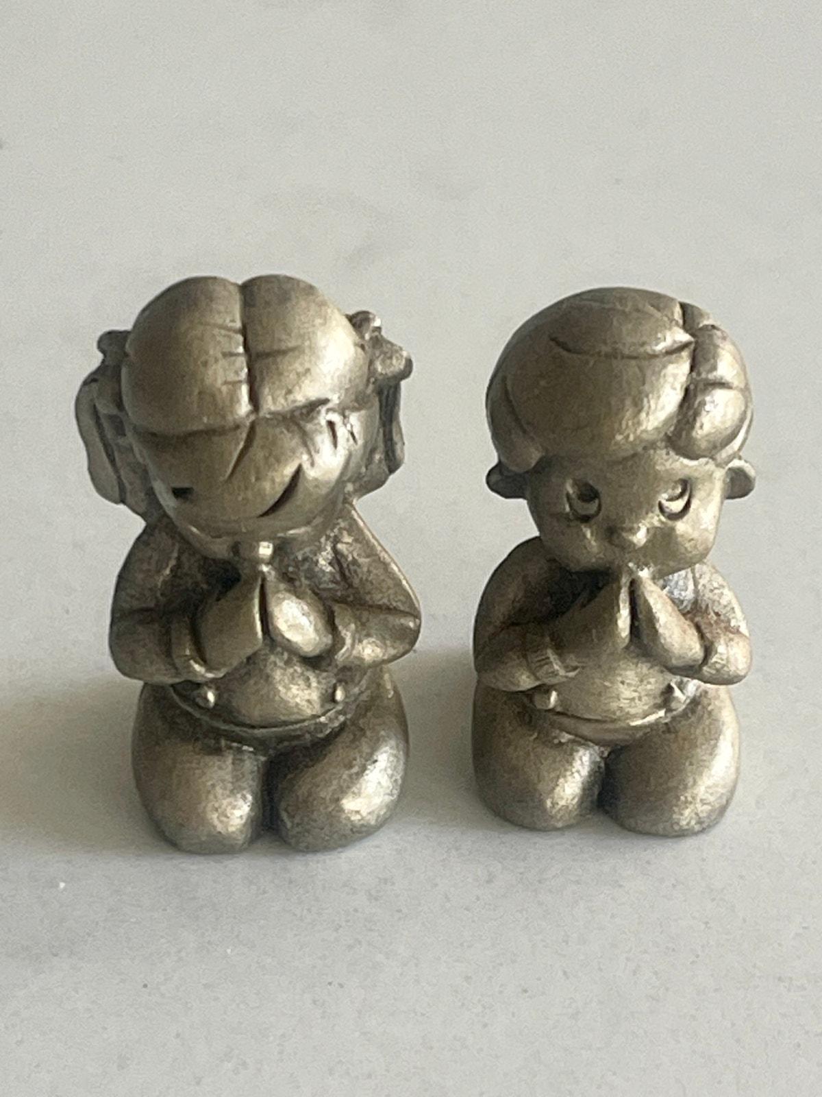 1983, Children Praying, Hudson, Pewter, Statues, 2864, 2865