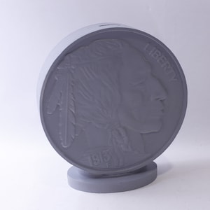Buffalo Nickel Bank - Etsy