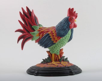 Red Rooster Cook Book Recipe Book Tablet Stand Vintage Design Decorative Display