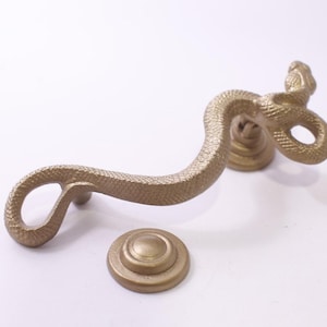 Snake, Door Pull Handle, Brass, 8", Old Style, Home Decor, ~ 260115-WH 900