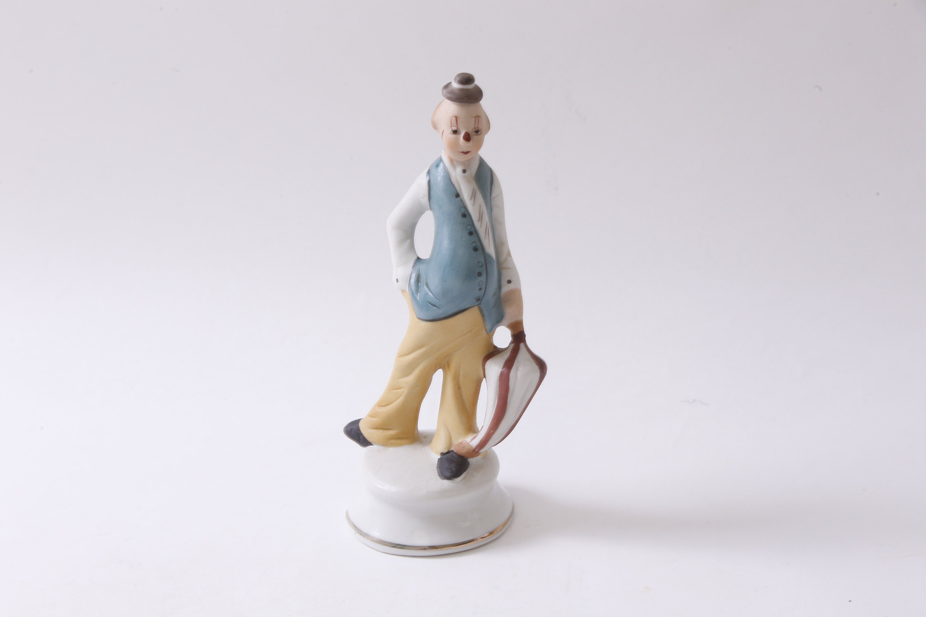 ピエロ、悲しい、置物、小像、6 インチ、ホーム、インテリア、装飾品