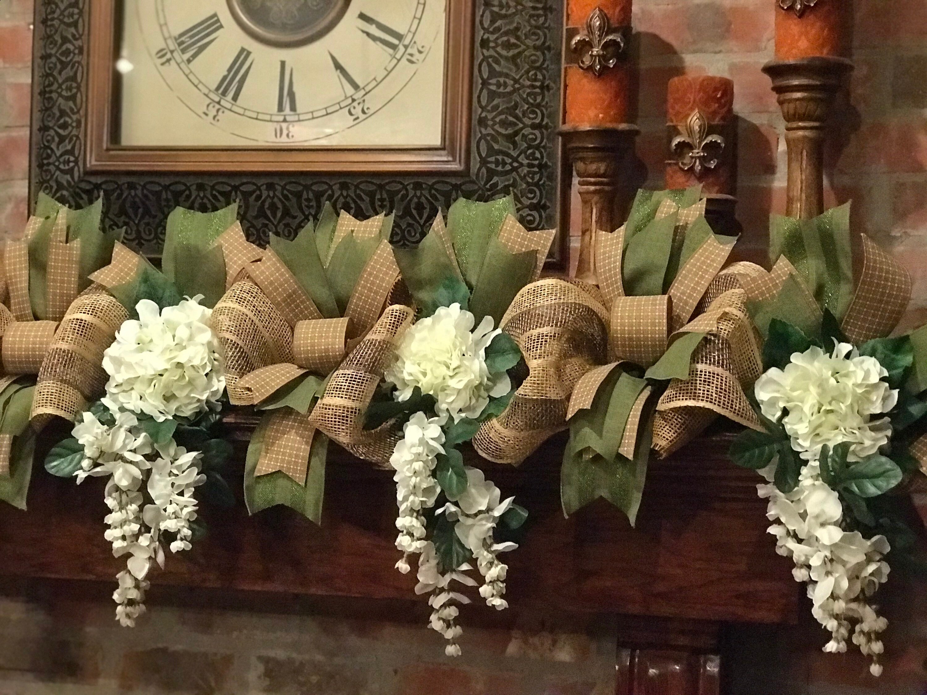 LARGE Fireplace Garland Large Mantel Swag Mantel Garland Etsy