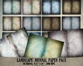 Grunge, Landscape junk journal paper, dream catcher, writing journal, antique, background, scrapbook paper,instant download,Commercial use.