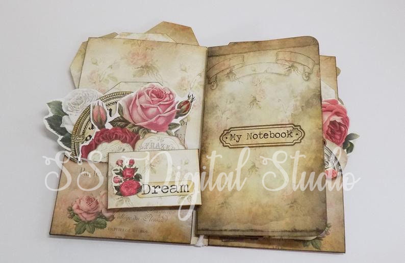 DIY Project Pocket Notebook Folder Folio Junk Journal Etsy Australia