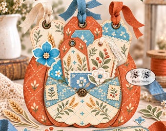 Harvest Memories Loaded Pumpkin Tags & Ephemera Set