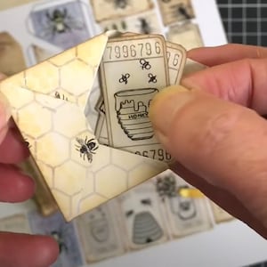 Mini Bee Junk Journal Kit: Printable Vintage Ephemera (PDF)