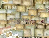 Watercolor Botanical Journal Kit: Printable Scrapbook Pages (Digital Download)